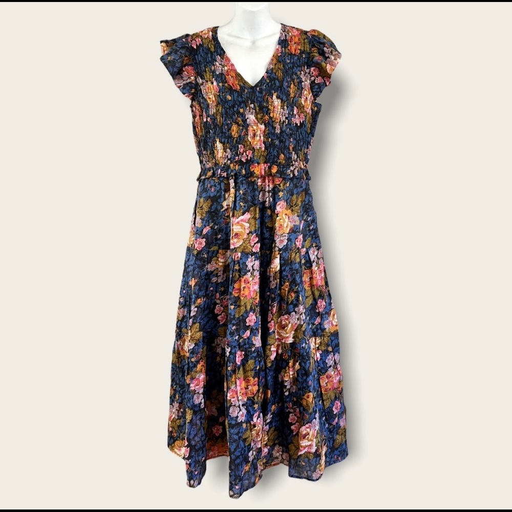 Sea gorgeous floral maxi dress